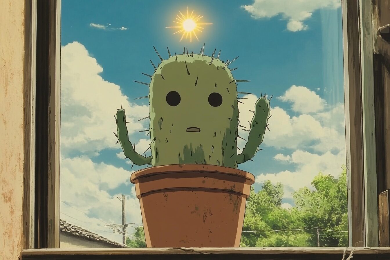 El cacto bajo el sol